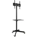 Techly Cart - for flatpanel / AV-utstyr - Svart - Skjermstørrelse: 58,4-139,7 cm (23 tommer-55 tommer)