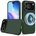 Mtp Products iPhone 17 Pro Liquid Silikondeksel - MagSafe-kompatibel - Mørkegrønn