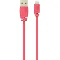 Sinox PRO Lightning-kabel med original Apple-brikke. 1 m, rosa, 1 m, Lightning, USB A, hannkontakt, hannkontakt, rosa