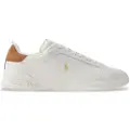 Ralph Lauren for man. 809P02081001 HRT CRT leather shoes white (44), Flat, Laces, Casual