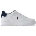 Ralph Lauren for man. 809978007003 Masters Court white leather trainers (47), Flat, Laces, Casual