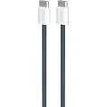 Puro PUCCCFABK415MTDKBLUE, 1,5 m, USB C, USB C, USB 2.0, 0,48 Gbit/s, Blå