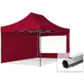 TOOLPORT 3x4,5 m aluminium, pop up partytelt, 2 sidepaneler, rød