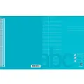 Bantex Skrivehæfte Bantex, 17 x 21 cm, 12 dobbeltlinjer (4+12+4 mm), turkis, 20 stk.