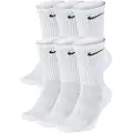 Nike Skarpety długie Everyday Cushion Crew 6PAK BIAŁE Sportowe M