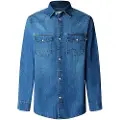 Pepe Jeans Denim Regular Skjorte Med Lange Ermer
