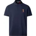 Hackett London for man. HM5600028 Heritage Harry navy polo shirt (L), Casual, Cotton, Short sleeve