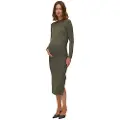 Mamalicious Trinity Maternity Lang Kjole Med Lange Ermer