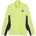 Puma Olympique de Marseille FtblEssentials Cellerator Jacket Men, Clothing, Yellow Alert/Vivid Blue, L
