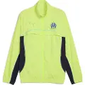 Puma Olympique de Marseille FtblEssentials Cellerator Jacket Men, Clothing, Yellow Alert/Vivid Blue, XS