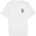 Puma Graphic Card Play Relaxed Tee Men, Clothing, White, L