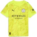 Puma Manchester City 25/26 Goalkeeper Jersey Youth, Clothing, Yellow Alert, 13-14Y