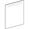 Geberit Spejl option basic m/lys top 600x700mm