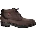 Fluchos for man. F1593 Leather ankle boots F1593 khaki (44), Flat, Laces, Casual, Green