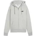 Puma ESS Small No. 1 Logo Comfort Full-Zip Hoodie Women, Clothing, Light Gray Heather, XXL