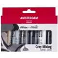 Amsterdam Standard Series acrylic paint gray mixing set | 6 x