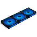 Lian Li UNI Fan INF 120 (3-pack) - Reverse blade - Kabinettvifte - 120mm - Svart med RGB LED-lys - 32 dBA