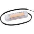 Fristom Omrids-markeringslygte Åbne kabelender Positionslys i siden 12 V, 24 V Orange Transparent