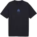 Puma Olympique de Marseille FtblEssentials Cellerator Tee Unisex, Clothing, Navy/Vivid Blue, L