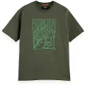 Scotch & Soda Relaxed Fit Logo Kortarmet T-skjorte