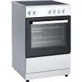Scandomestic FCC800W - Komfyr - frittstående - bredde: 60 cm - dybde: 60 cm - høyde: 90 cm - med selvrens - hvit