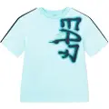 Emporio Armani Train Logo Series Graffiti Kortarmet T-skjorte