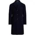 Ralph Lauren for man. 715980052001 Navy melton three-quarter length coat (L), Casual, Wool