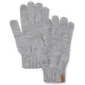 Timberland for man. TB0A65WJ0521 Grey ribbed knitted gloves (OSFA), Casual, Polyester