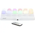 Multi Securit AMSTERDAM LED Fyrfadslys, 12 stk. + ladest., 12 farver