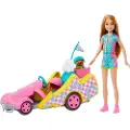 Barbie Stacie Til Unnsetning Med Kart Dukken