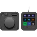 Logitech Master Series MX Creative Console - Tastatur- og dialsystemsett - bakgrunnsbelyst - USB-C - grafitt