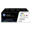 HP 410X / CF252XM Hich Yield Capacity 3-Pack (Cyan Magenta Yellow) - Laser toner