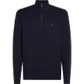 Tommy Hilfiger Pima Org Ctn Mock Genser Med Halv Glidelås