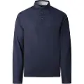 Hackett London for man. HM5500015 Polo Multi Trim navy (XL), Casual, Cotton, Classic, Long sleeve