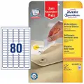 Avery-Zweckform L4732REV-10, Hvit, Selvklebende skriveretikett, A4, Papir, Laser/Blekkskriver, Universell
