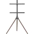 Alterzone Trio gulvstativ for 45 - 65" TV-er, valnøttbrun 32 kg 43", 49", 55", 65" Up to 600 x 400 mm