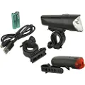 Fischer Fahrrad FISCHER sykkel LED lyssett 40/20/10 lux, levetid opptil 50 000 timer, StVZO godkjent - 1 stk (85346)