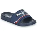 Pepe Jeans for boy. PBS70070 Slider Flip Flops Origin navy (32), Flat, None, Beachwear, children's fashion
