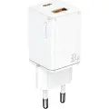 Usams Cc144tc02 Usb-a-og Usb-c-vegglader