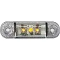 Secorut Omrids-markeringslygte Positionslys i siden 12 V, 24 V Orange Klar glas