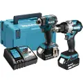 Makita DLX2527TJ batteridrevet verktøysett LXT 2x5,0Ah, BL-M (DDF489+DTD173), MAKPACK