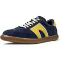 Camper for man. K100937-020 Leather Sneakers Pelotas Soller navy (42), Flat, Laces, Casual