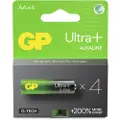GP Ultra Plus Alkaline AA-batteri, 15AUP/LR6, 4-pakk