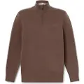 Timberland for man. TB0A2BMX2431 Williams River brown one-quarter zip pullover (S), Casual, Cotton