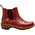 El naturalista for woman. 2N1582DD0005_091 Natural Grain cherry leather ankle boots (37), 3 to 5 cm, None, Casual, Purple
