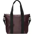 Rains unisex. 14160 Mini Tote Bag burgundy (OSFA), Casual, Polyester