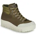 Art for woman. 1153211UG003_020 Leather platform shoes 1532 Nobuck-W Khaki-Cream/Brighton (42), Beige, 3 to 5 cm, Laces, Casual