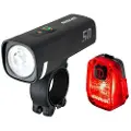 Sigma Aura 50 + Hiro 10 Sykkellyktesett