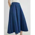 Marella for woman. 2523106014200 Figure skirt blue (42), Casual, Denim