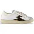 Moa for woman. IC134 Iconic Leather Sneakers white (38), Flat, Laces, Casual